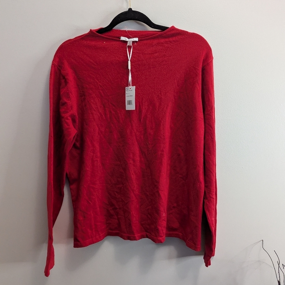 Red Long Sleeve Top Sz XL By Vila Milani